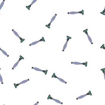 Pattern trimmer shaver handle cartoon vector Illustration