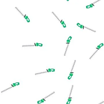 Pattern trimming tree trimmer cartoon vector Stock Illustration