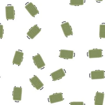 Pattern trip suitcase cartoon vector Stockillustratie