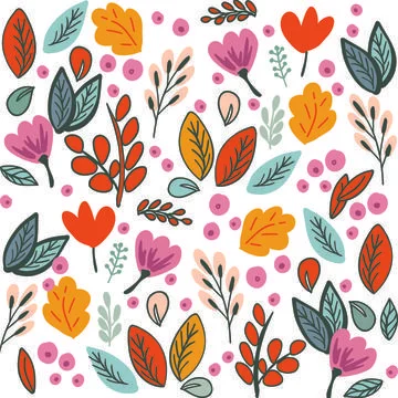 Pattern tropic flower floral texture summer spring background exotic colorful Stockillustratie