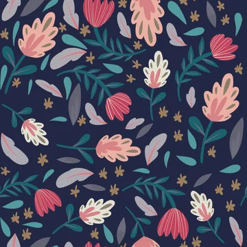 Pattern tropic flower floral texture summer spring background exotic leaf leaves イラスト素材