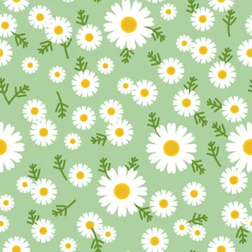 Pattern tropic flower floral texture summer spring background exotic daisy green Illustrazione stock
