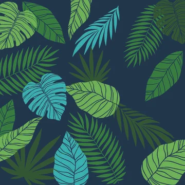 Pattern tropic texture summer spring background exotic leaf leaves tropical Stock Illustration