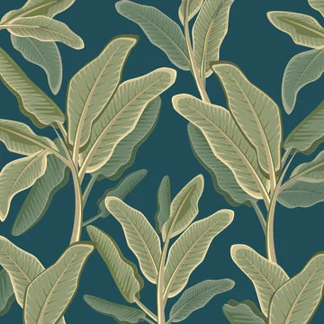 Pattern tropic texture summer spring background exotic leaf leaves green Stock Illustration