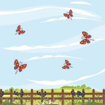 Pattern tropic texture summer spring background exotic butterfly insect fly Illustrazione stock