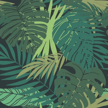 Pattern tropic texture summer spring background exotic leaf green leaves Stockillustratie