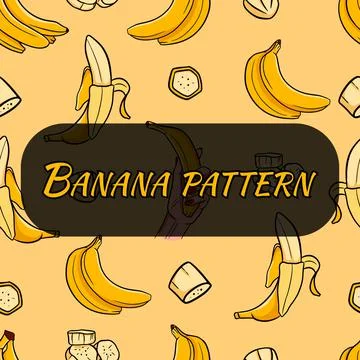 Pattern on tropical fruits. Seamless pattern for printing. Stock Illustration