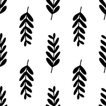A pattern from a tropical leaf. Vector seamless pattern of an isolated leaf is Illustrazione stock