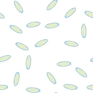 Pattern tropical surfboard cartoon vector 库存插图