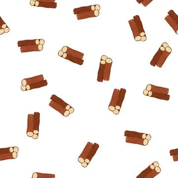 Pattern trunk wood log cartoon vector 스톡 일러스트