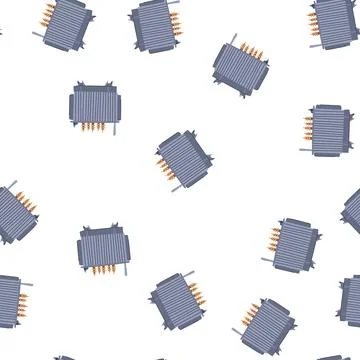 Pattern turns electrical transformer cartoon vector Stock Illustration