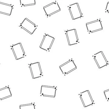 Pattern twinkle starry frame cartoon vector Stock Illustration