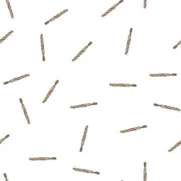 Pattern twist drill bit cartoon vector Stock Illustration