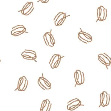 Pattern twisted rope cartoon vector Illustrazione stock
