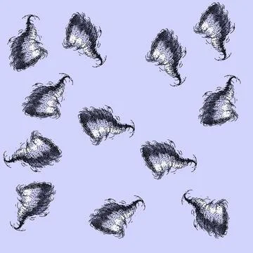 Pattern twister tornado sketch hand drawn 스톡 일러스트