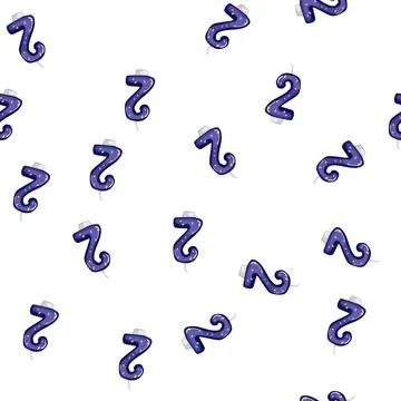 Pattern two flame birthday number candle cartoon vector Stock Illustration