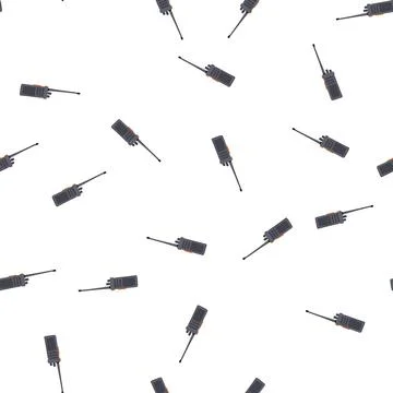 Pattern two way radio walkie talkie communication device Stock Illustration