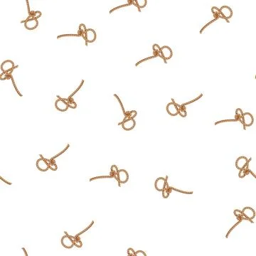 Pattern tying rope knot cartoon vector 스톡 일러스트