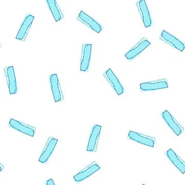 Pattern ui ice game button cartoon vector Stock Illustration