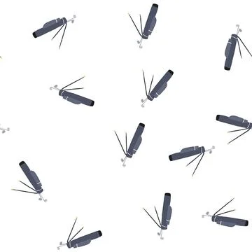 Pattern umbrella golf bag cartoon vector Stock Illustration