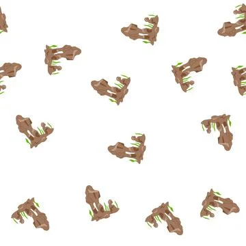 Pattern underwater aquarium stone cartoon vector 库存插图