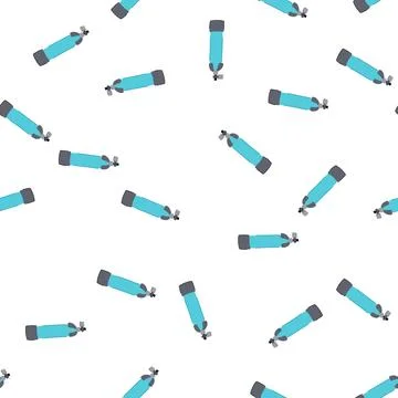 Pattern underwater diving cylinder cartoon vector Stock Illustration