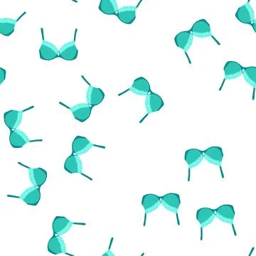 Pattern underwire bra modern cartoon vector Stock Illustration