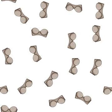 Pattern underwire strapless bra cartoon vector Stock Illustration