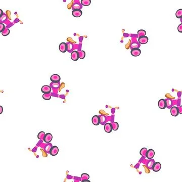 Pattern unicorn ride on toy cartoon vector Illustrazione stock