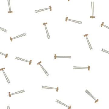 Pattern unique chopstick rest cartoon vector Ilustración de archivo