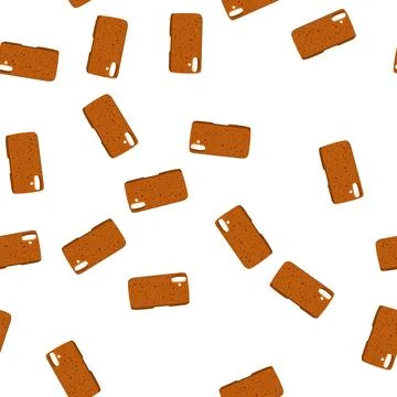 Pattern unique cork phone case cartoon vector Stock Illustration