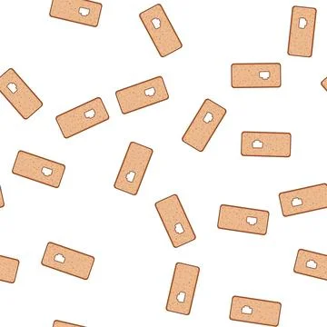 Pattern unique cork phone case cartoon vector Stock Illustration