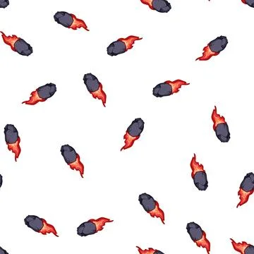 Pattern universe falling meteor cartoon vector Stock Illustration