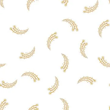Pattern universe magic star arch cartoon vector Illustrazione stock