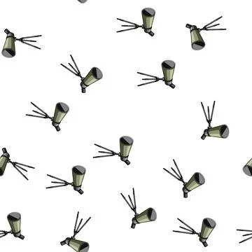 Pattern universe telescope cartoon vector Stock Illustration