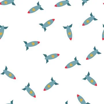 Pattern uranium atomic bomb cartoon vector 스톡 일러스트