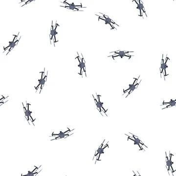 Pattern urban delivery drone cartoon vector Stock Illustration