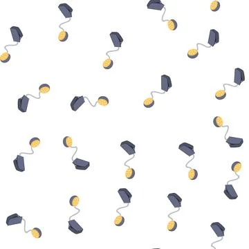 Pattern usb book light cartoon vector 스톡 일러스트