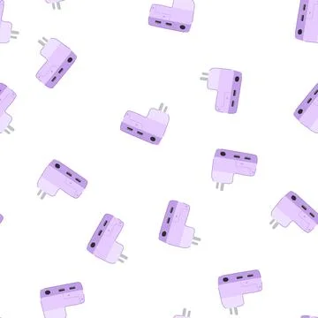 Pattern usb power bank cartoon vector 스톡 일러스트