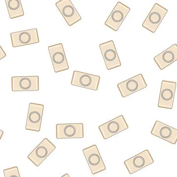 Pattern usb power bank wireless cartoon vector Stock Illustration