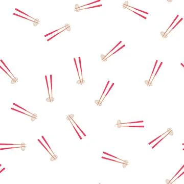 Pattern utensil chopstick rest cartoon vector Stock Illustration