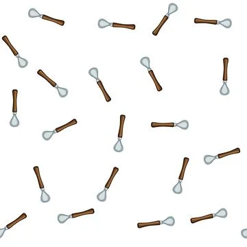 Pattern utensil coconut scraper tool cartoon vector Illustrazione stock