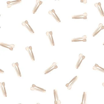 Pattern utensil sugar cube tongs cartoon vector 库存插图