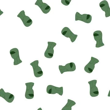 Pattern uv ski mask cartoon vector Stock Illustration