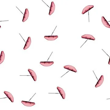 Pattern vacation beach umbrella cartoon vector イラスト素材