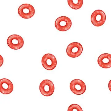 Pattern vacation inflatable ring cartoon vector Stock Illustration