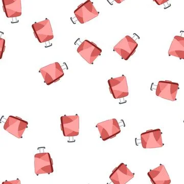 Pattern vacation suitcase cartoon vector Stockillustratie