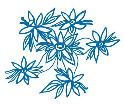 Pattern from vanilla pods and flower isolated on white background Stock Illustration