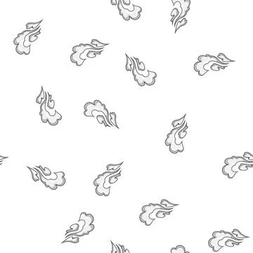 Pattern vapor speed smoke cloud cartoon vector Stock Illustration