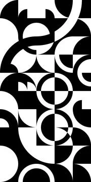 Pattern of various rounded and triangles mosaic. Vector イラスト素材